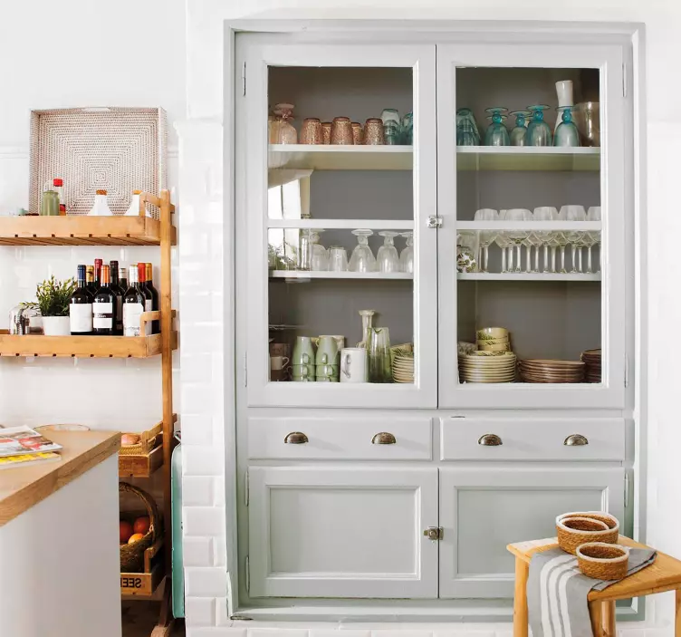 Adhésif meuble couleur grise - TenStickers