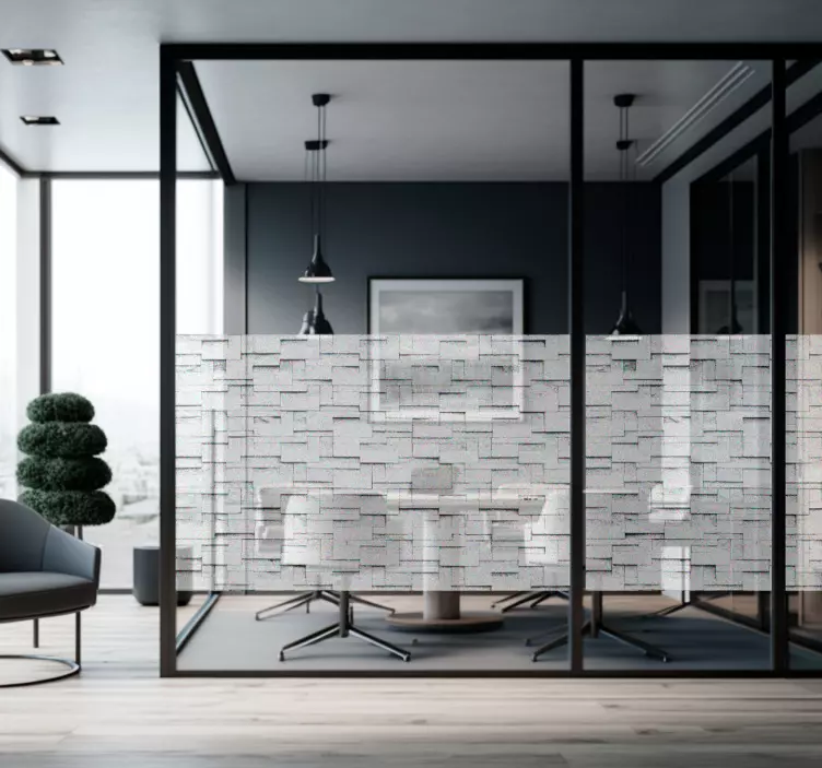 Sticker vitre rectangle Translucide - TenStickers