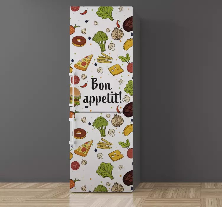 Sticker frigo illustrations nourriture - TenStickers