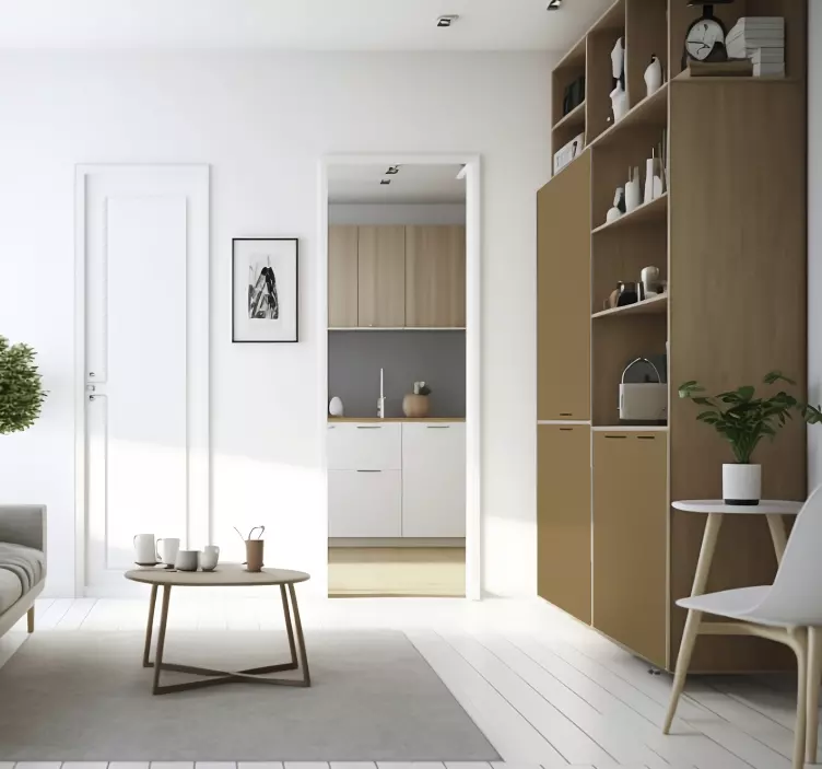 Adhésif pour meuble couleur beige - TenStickers