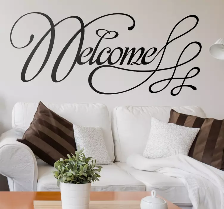 Sticker décoratif welcome - TenStickers