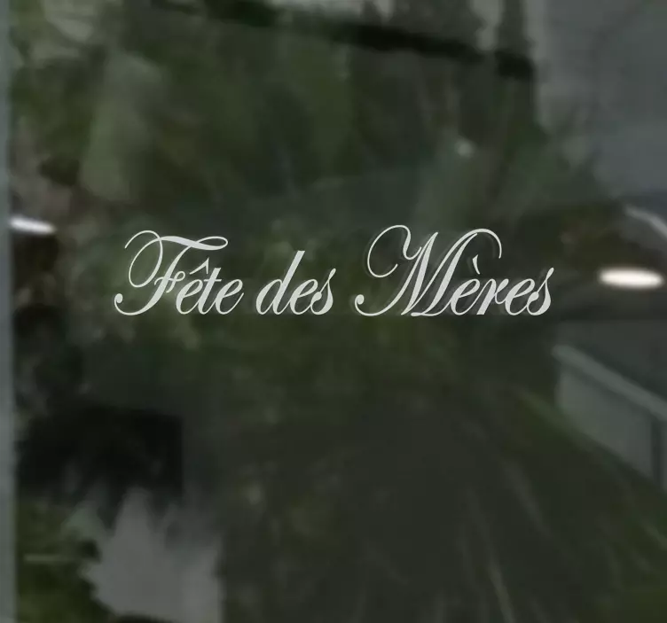 Sticker texte fête des mères - TenStickers