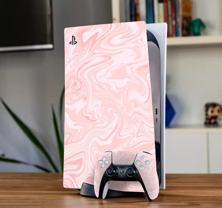 Sticker ps4 design marbré élégant - TenStickers