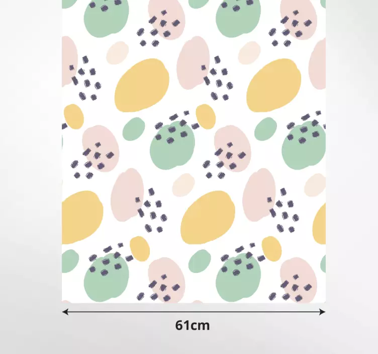 Sticker Meuble Formes d'art mural pastel - TenStickers