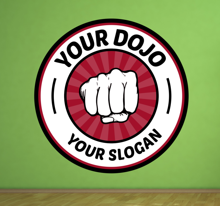 Sticker votre dojo et slogan - TenStickers