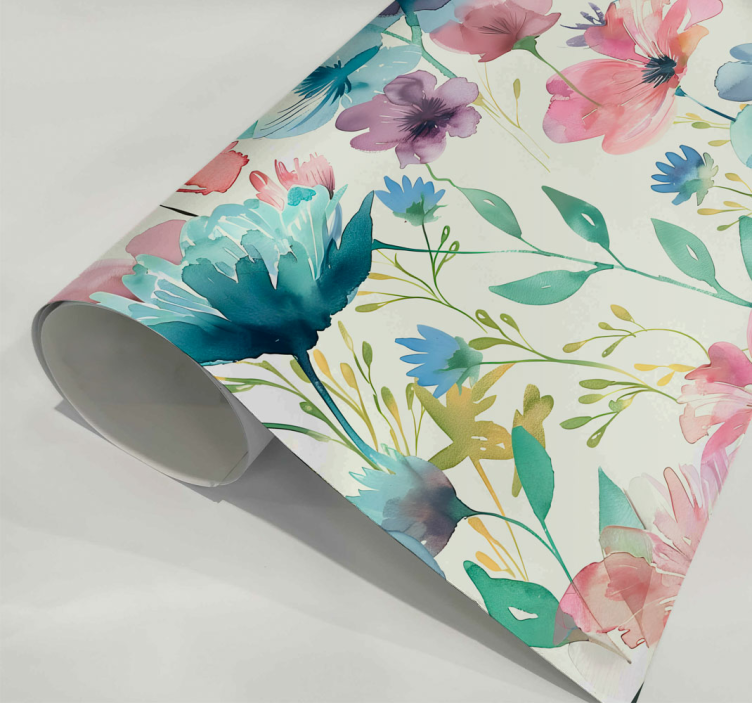 Sticker mural fleur fleurs sauvages en été - TenStickers