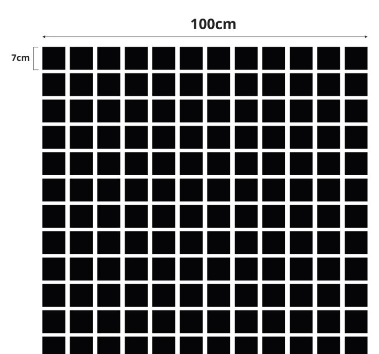 Vitrophanie échelle des carrés gris - TenStickers
