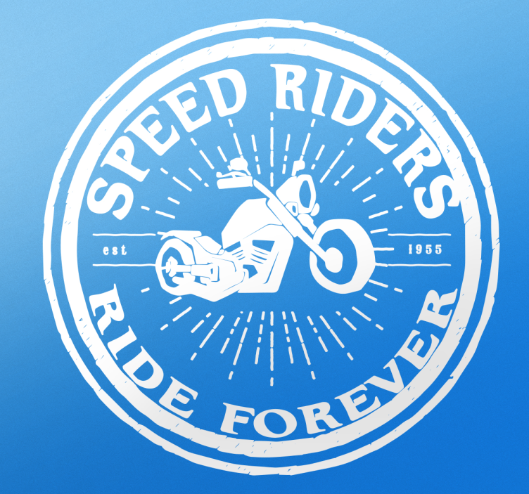 Sticker speed riders ride forever - TenStickers