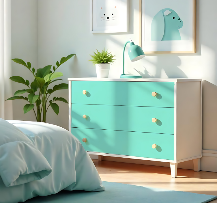 Papier adhésif - Turquoise clair mat - TenStickers