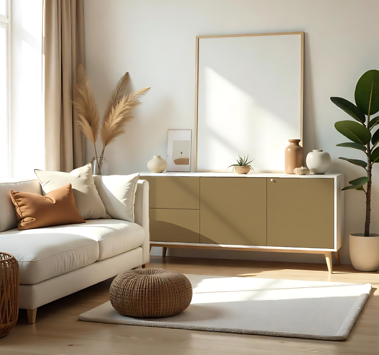 Papier adhésif - Beige marron mat - TenStickers