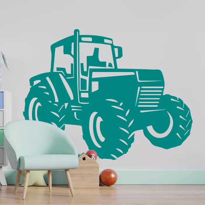 Autocollant illustration tracteur zetro - TenStickers