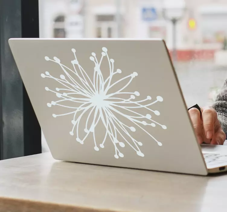 Autocollant atomes nucléaires PC portable - TenStickers