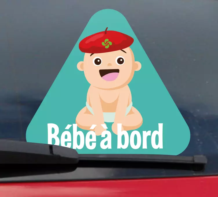 Sticker Bébé à Bord Conception de bébé mignon - TenStickers