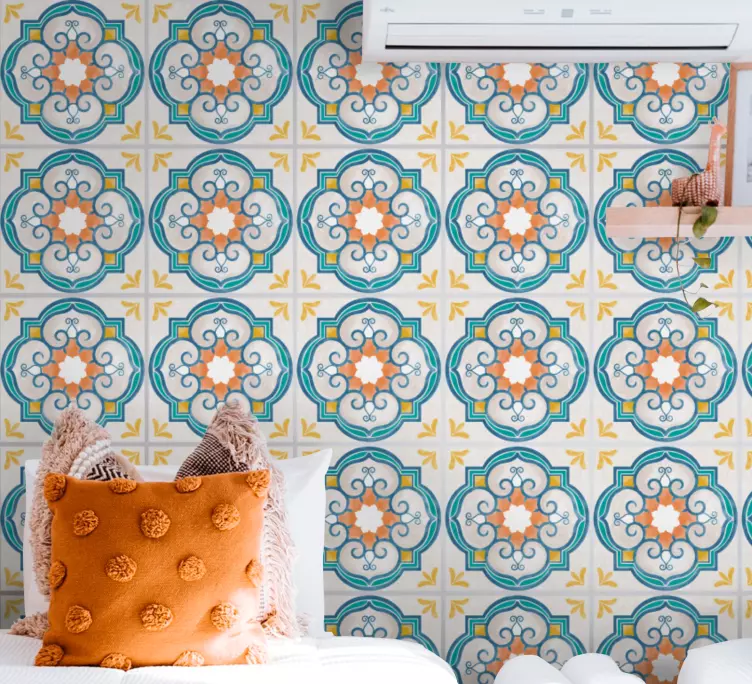 Sticker pour Carrelage Formes de ciment similaires - TenStickers