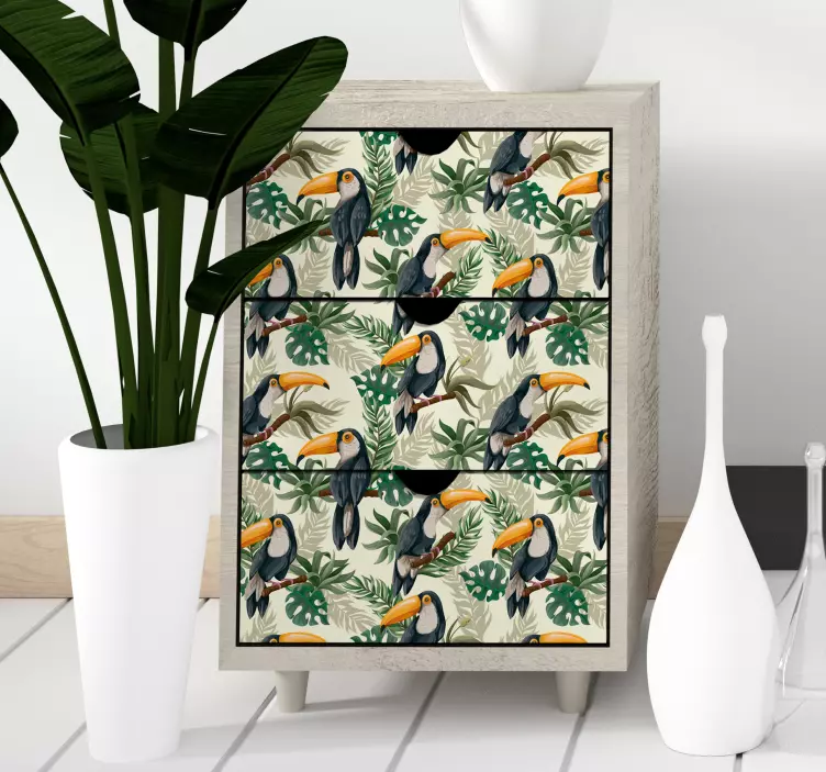 Autocollant de sticker de meubles de jungle - TenStickers