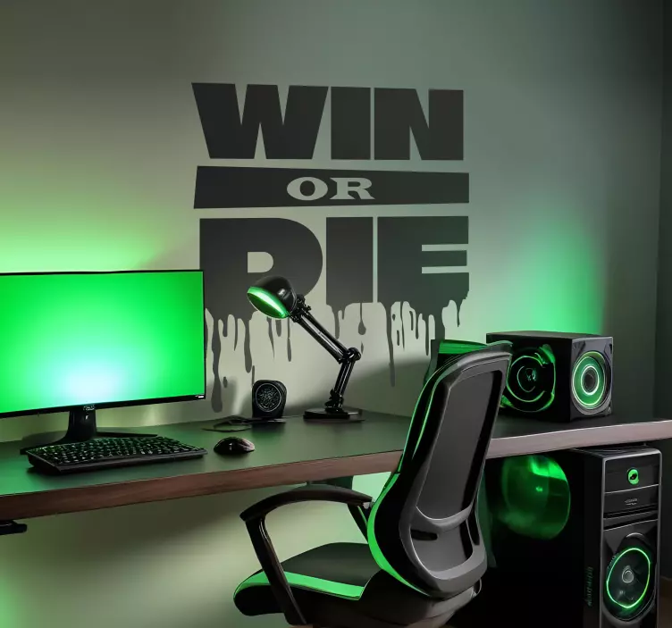 Autocollant de jeux vidéo gagner ou mourir - TenStickers