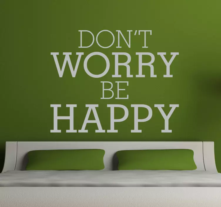 Sticker musique Don't worry Be happy - TenStickers