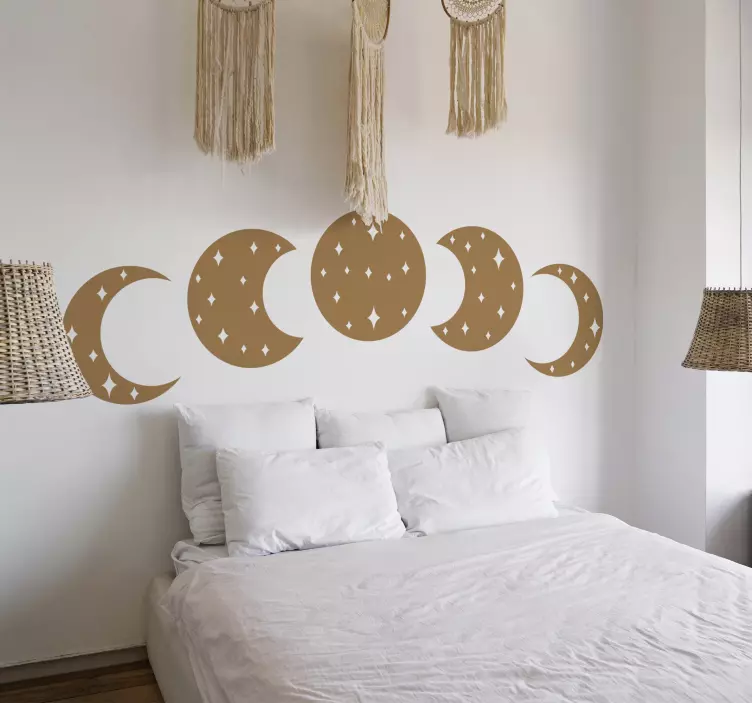 Sticker chambre phases de lune - TenStickers
