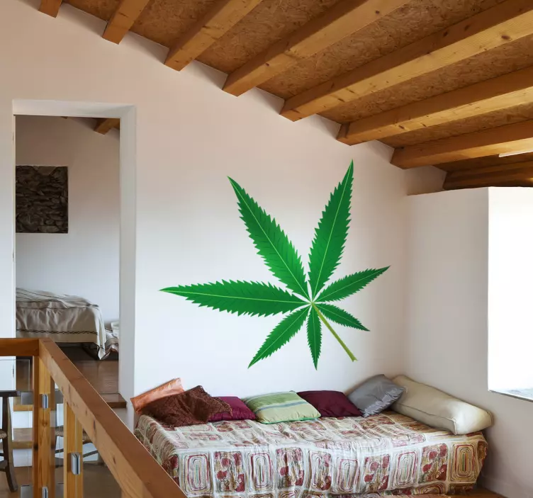 Autocollant mural marijuana - TenStickers