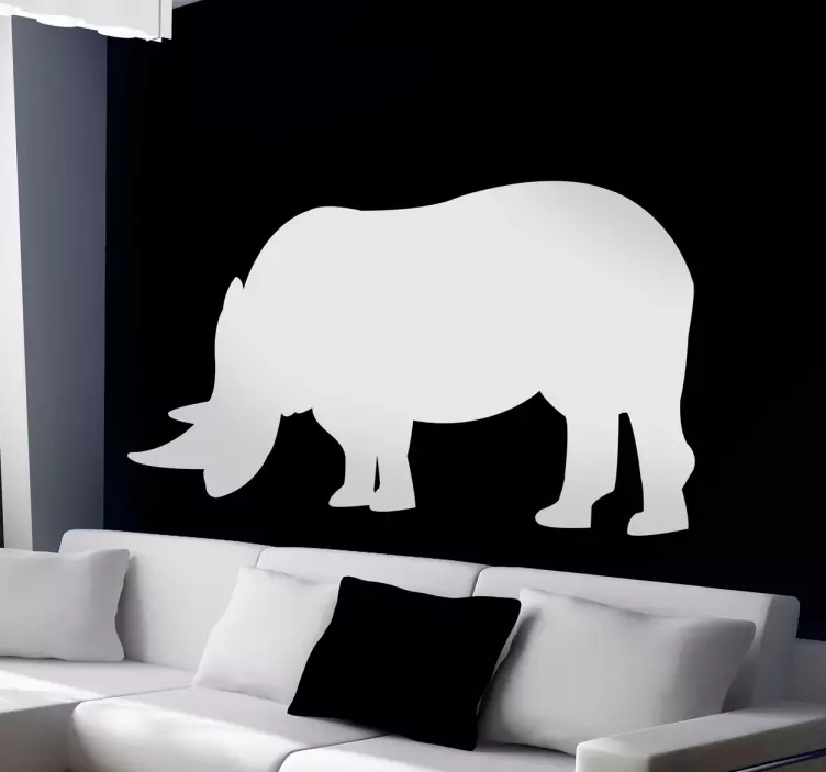 Autocollant mural rhinoceros - TenStickers