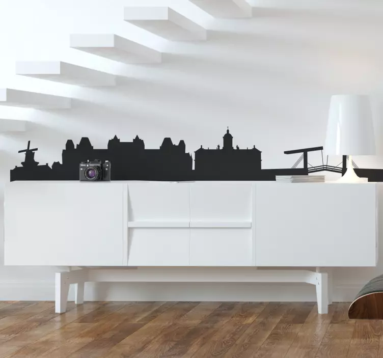 Autocollant mural skyline Amsterdam - TenStickers