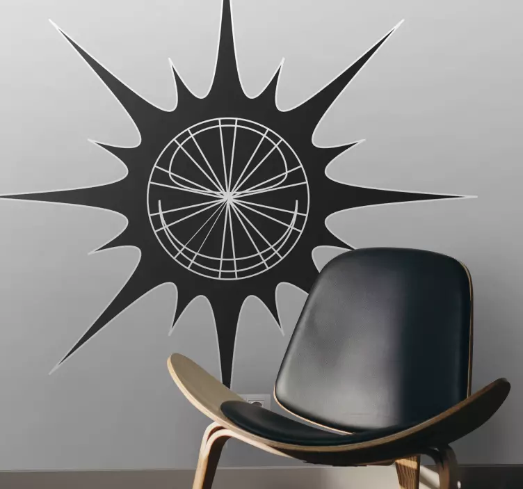 Autocollant mural soleil flash - TenStickers