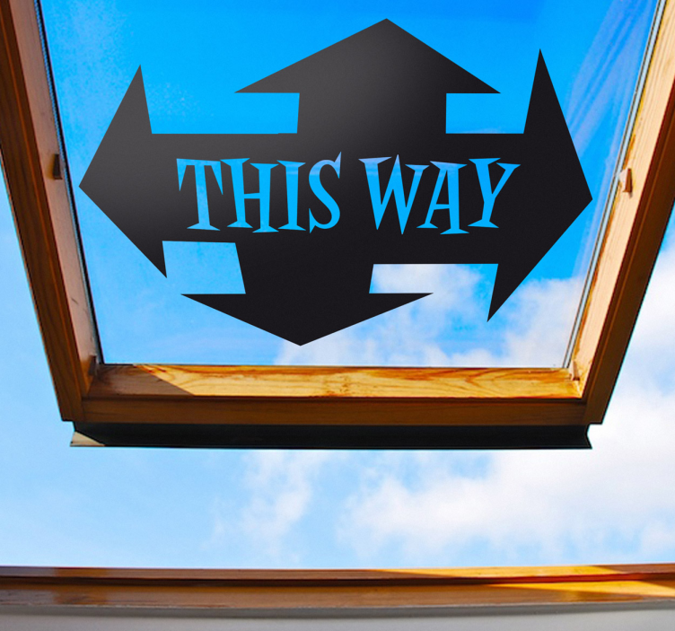 Autocollant mural this way - TenStickers