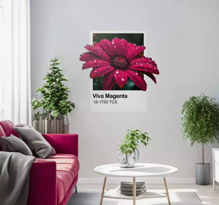Sticker mural Vive le Magenta  - TenStickers