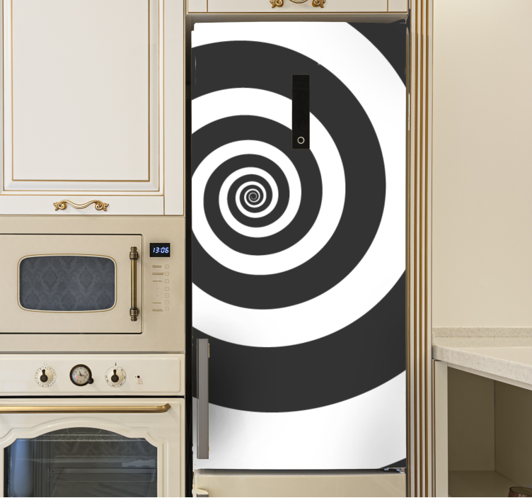 Sticker frigo superposition en spirale - TenStickers