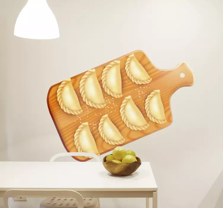 Sticker Ustensile de Cuisine et raviolis - TenStickers