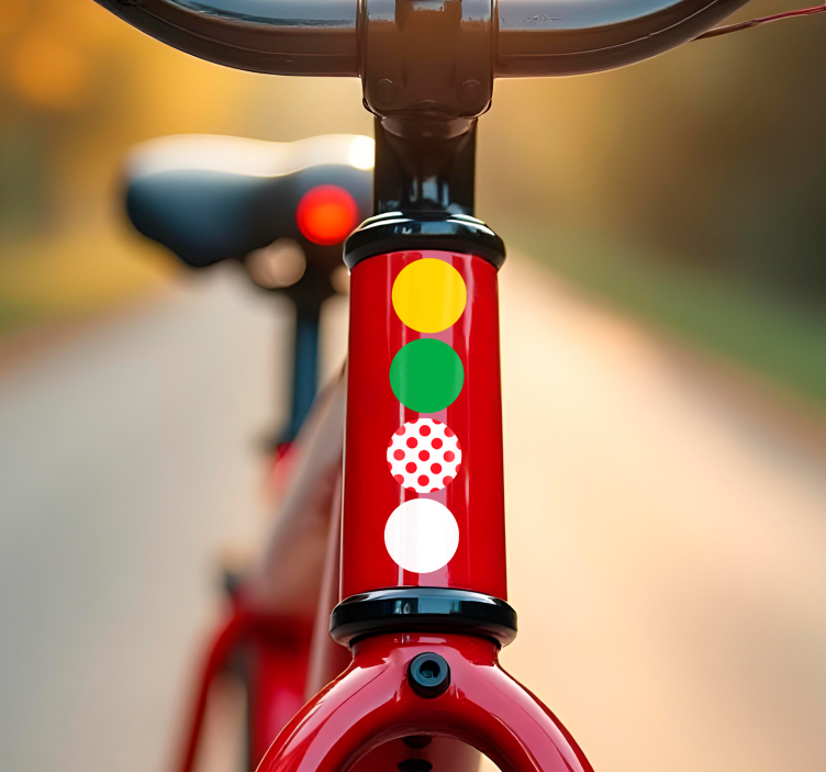 Sticker vélo maillot cycliste 4 couleurs - TenStickers