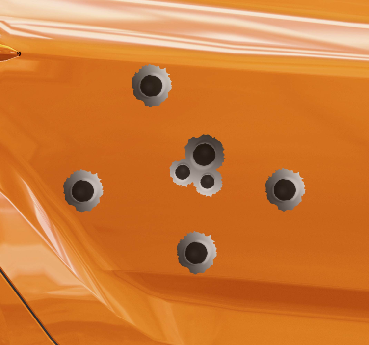 Sticker Voiture Effet de tir - TenStickers