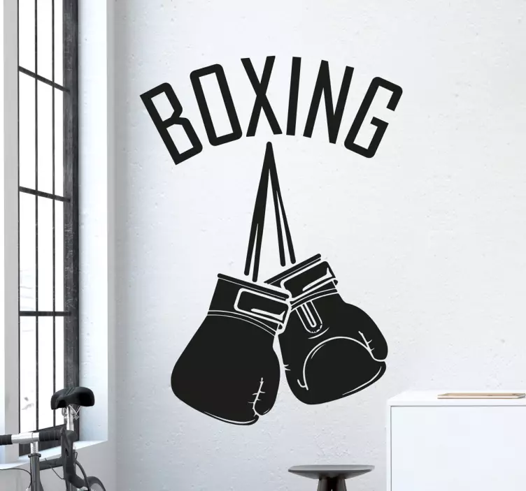 gants de boxe pendus - TenStickers