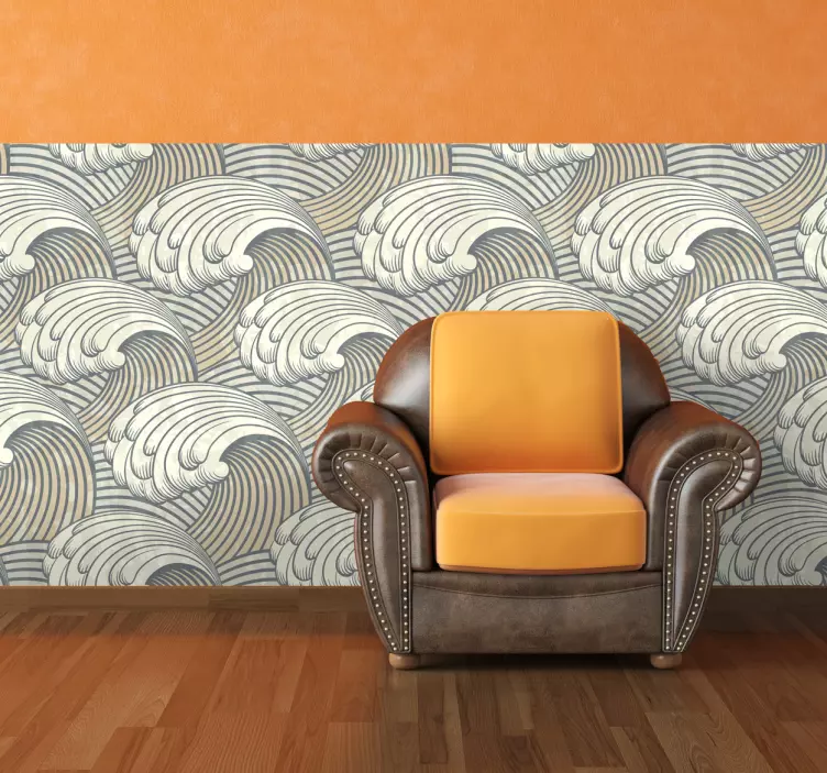 Sticker de dessins de vagues - TenStickers