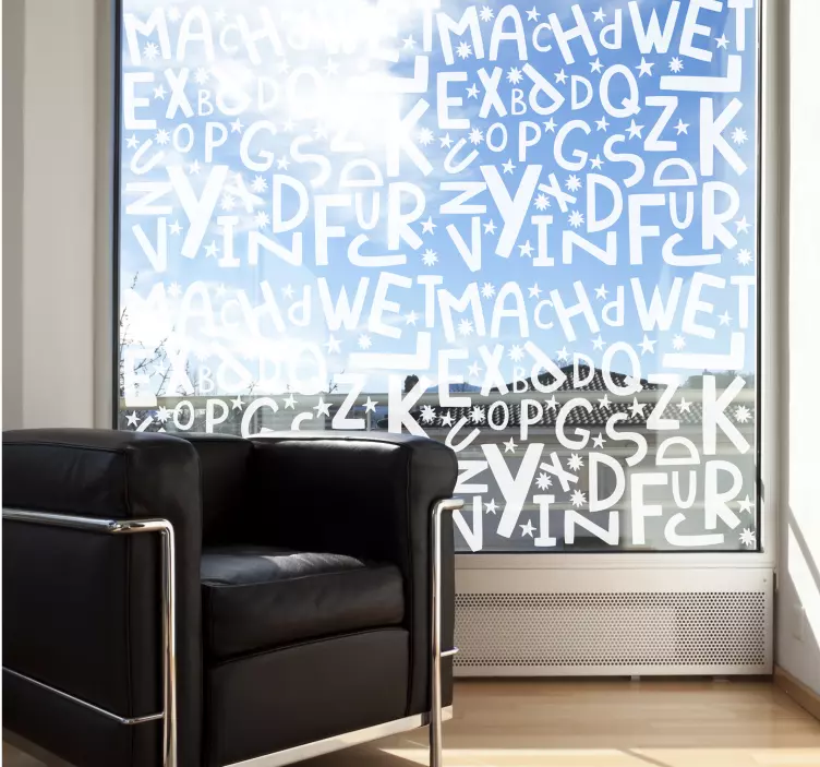 Sticker Alphabet artistique - TenStickers