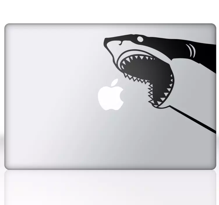 Sticker Apple requin - TenStickers