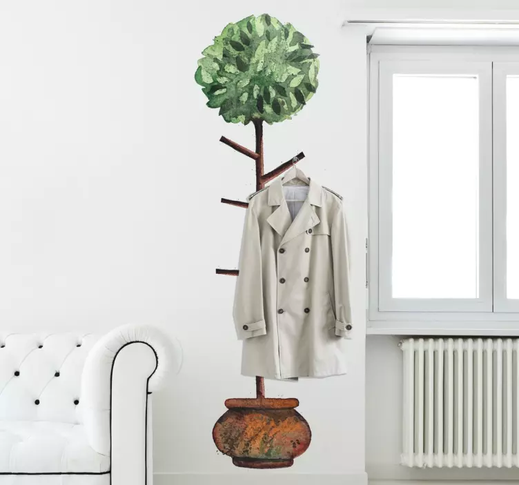 Sticker arbre pot - TenStickers