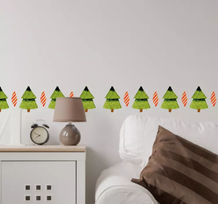 Sticker arbres de Noel - TenStickers