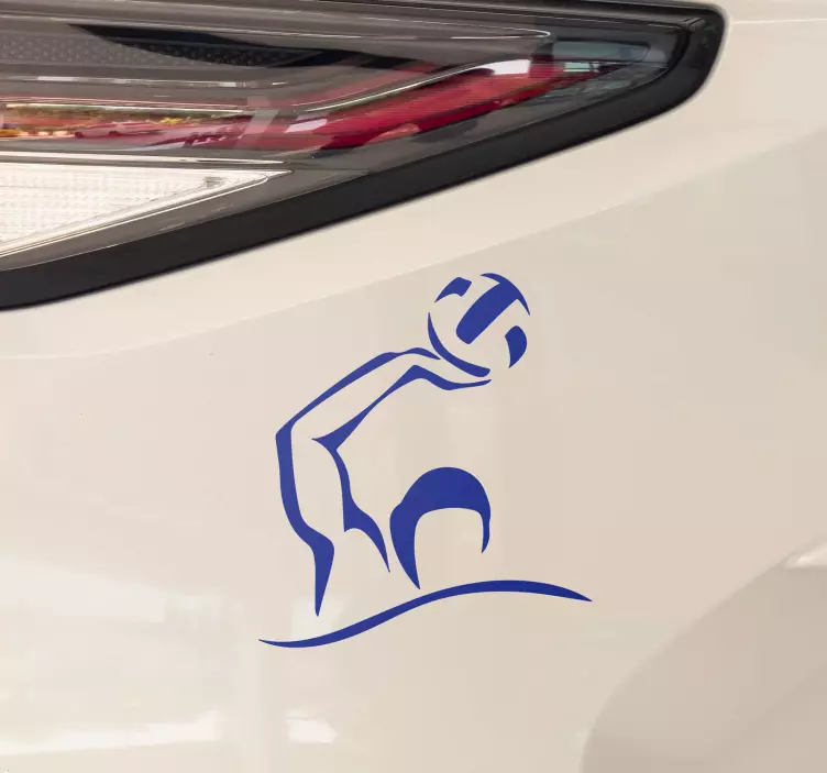 Autocollant autres Sports Silhouette de joueur de water-polo - TenStickers