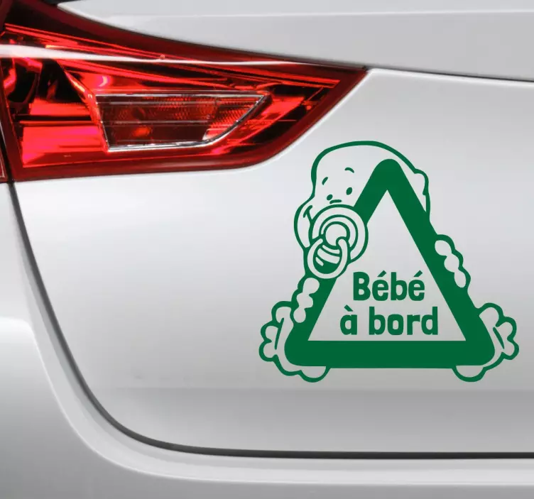 Sticker bébé à bord triangle - TenStickers