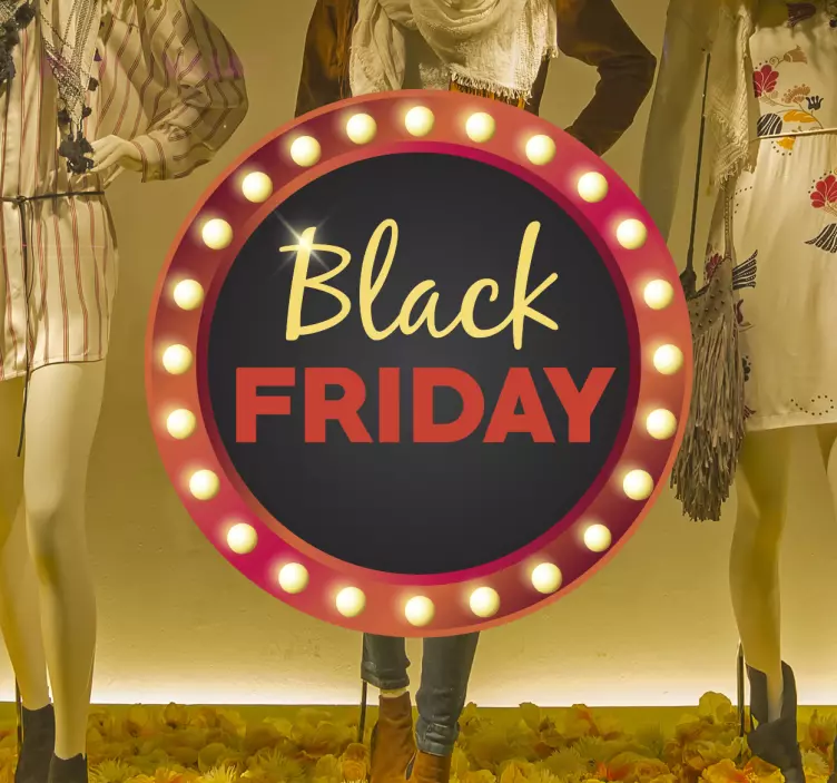 Sticker black friday rond - TenStickers