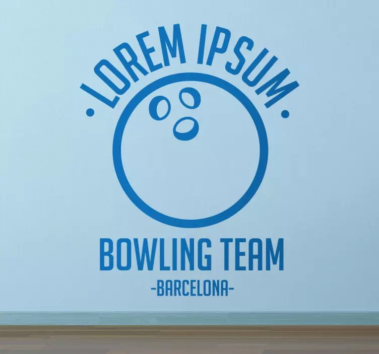 Sticker Bowling Team - TenStickers