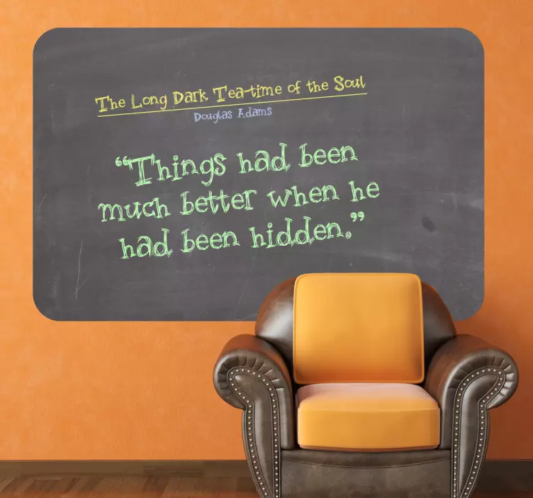 Sticker ardoise cadre craie - TenStickers