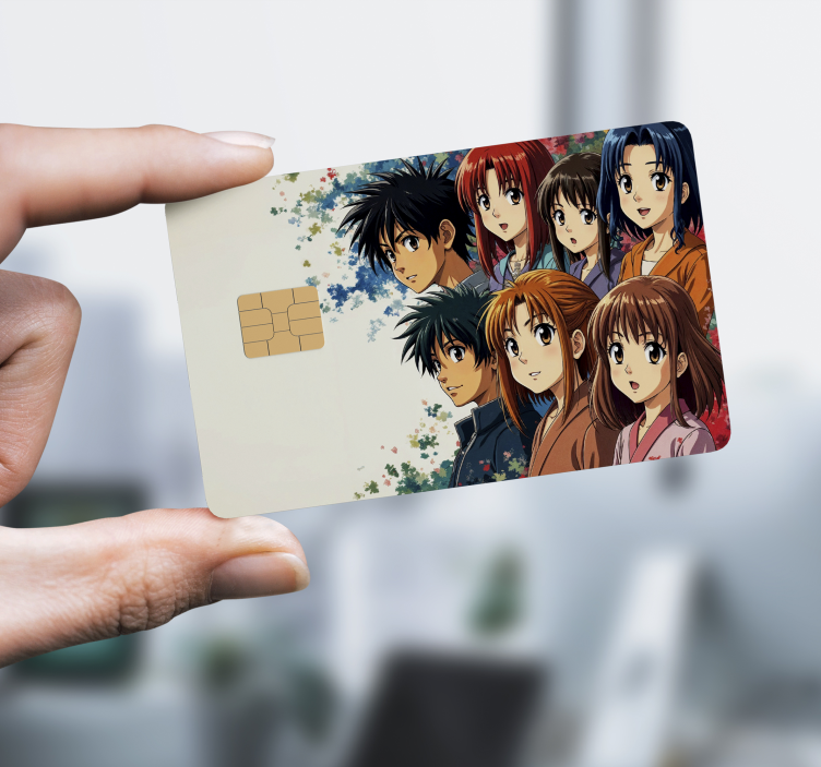 Sticker carte bancaire personnages d'anime japonais - TenStickers