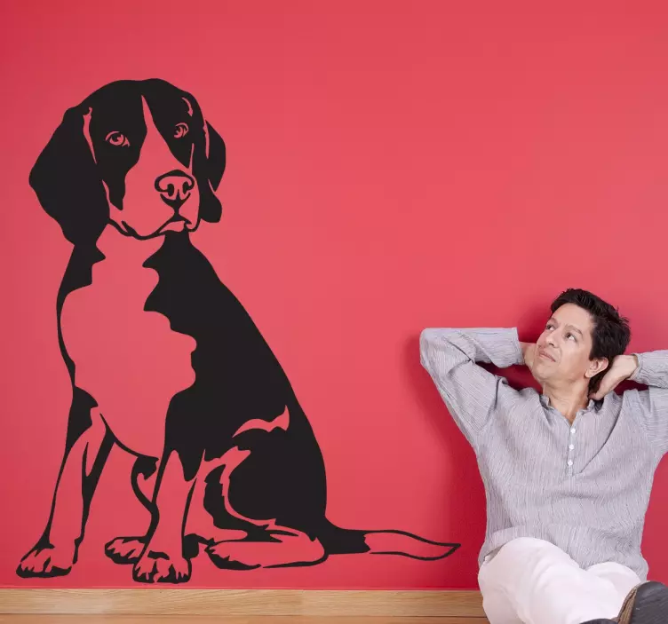 Sticker chien Beagle - TenStickers