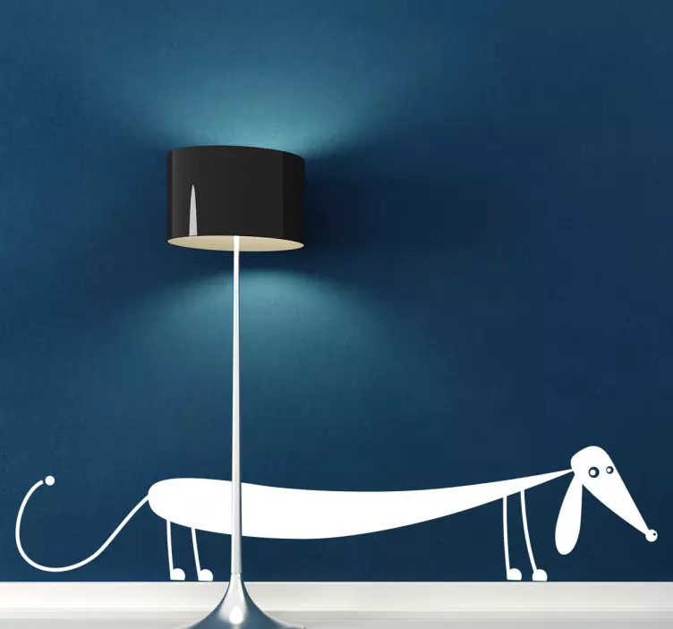 Sticker chien saucisse - TenStickers