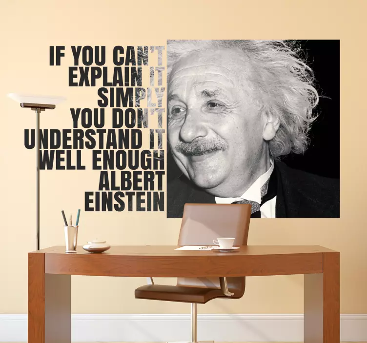 Sticker citation Einstein - TenStickers