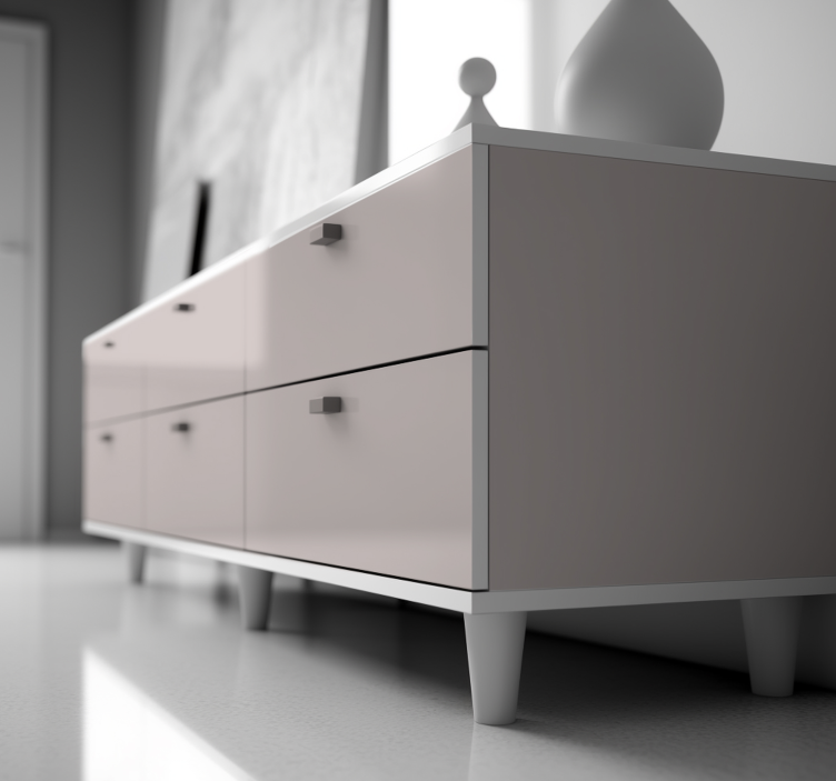 Sticker couleur unie gris pastel - TenStickers