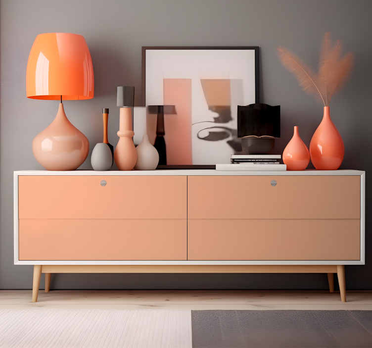 Sticker couleur unie Peach Fuzz - TenStickers