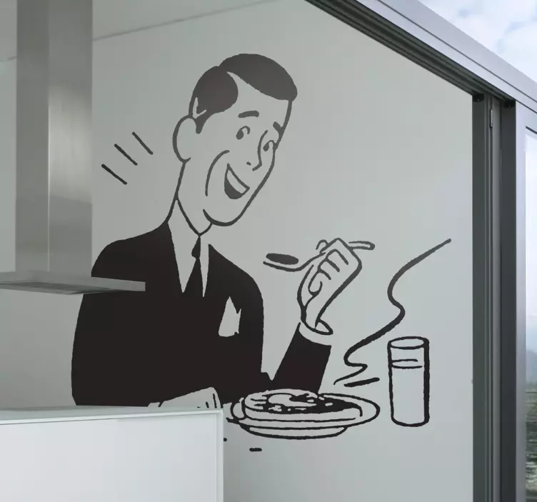 Sticker cuisine happy meal - TenStickers